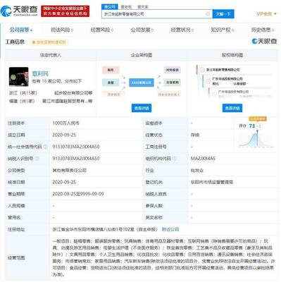 起步股份攜手辛巴進(jìn)軍新零售 千萬(wàn)元成立公司聚焦動(dòng)漫游藝用品
